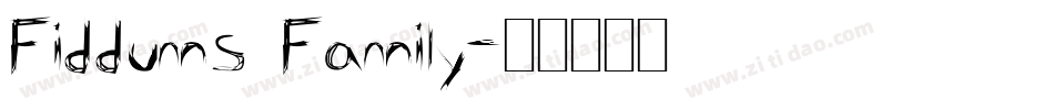 Fiddums Family字体转换